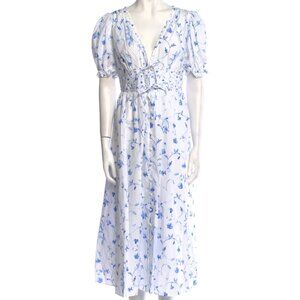 Floral Print Long Dress - Hill House Home